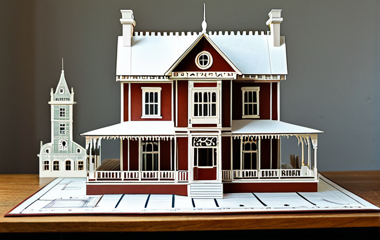 종이 공예로 만드는 장난감 - Intricate Paper Model Architecture**

"A highly detailed paper model of a Victorian-era townhouse, d...